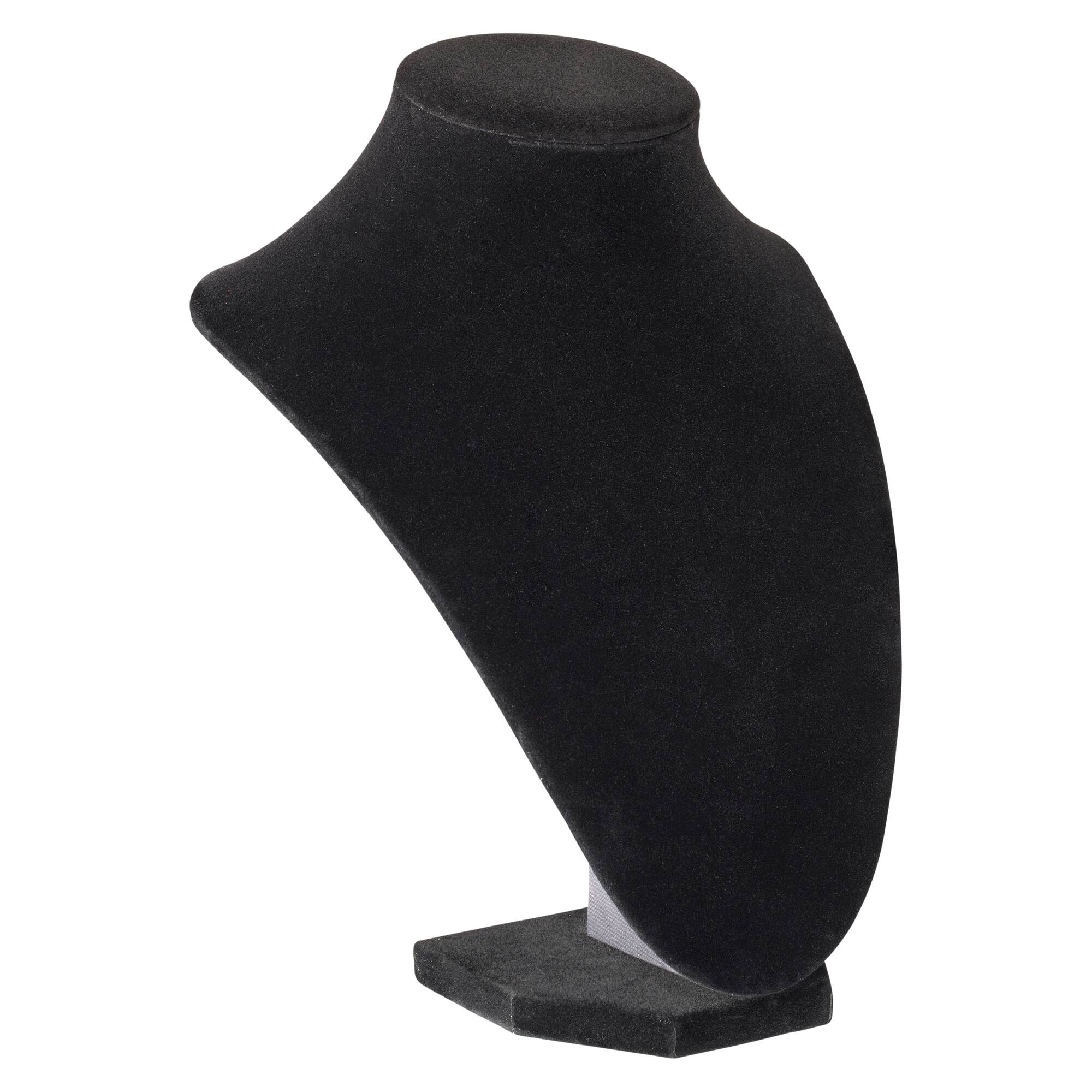 9" Black Velvet 3D Necklace Stand by Bead Landing™